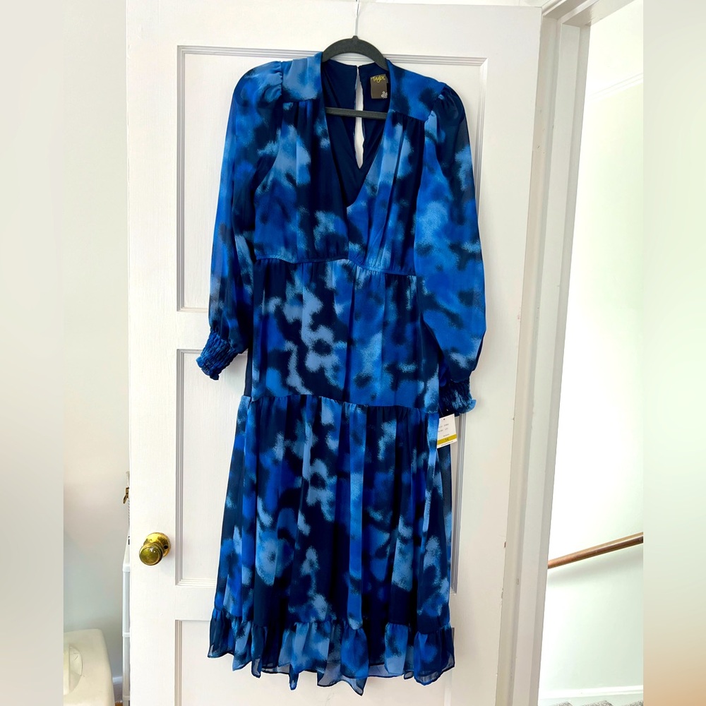 Taylor Boho style midi dress with high low hem new with tags size 14
